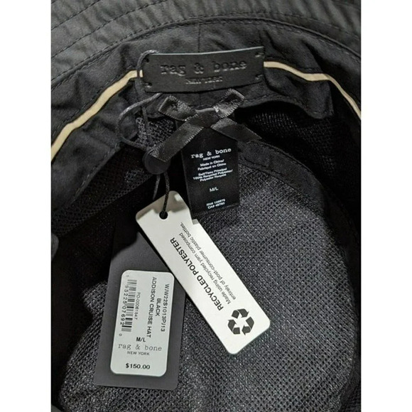 Rag & Bone Women\'s Black Addison Cruise Beach Hat Size M/L (MSRP $150) main image 4